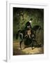 The Rider, Kipler, on Her Black Mare-Alfred De Dreux-Framed Giclee Print