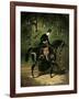 The Rider, Kipler, on Her Black Mare-Alfred De Dreux-Framed Giclee Print