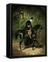 The Rider, Kipler, on Her Black Mare-Alfred De Dreux-Framed Stretched Canvas