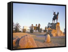 The Rider Memorial Dating from 1912, Alte Fest (Old Fort), Windhoek, Namibia, Africa-Storm Stanley-Framed Stretched Canvas