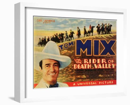 The Rider of Death Valley, 1932-null-Framed Art Print