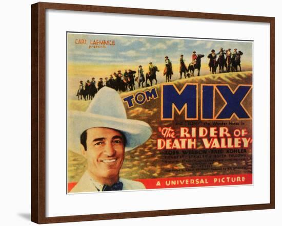 The Rider of Death Valley, 1932-null-Framed Art Print