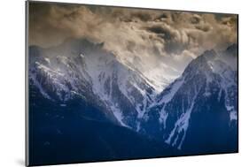 The Ridgelines Of The Olympics At Sunset In Washington State-Jay Goodrich-Mounted Photographic Print