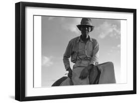 The Riding Boss-Dorothea Lange-Framed Art Print