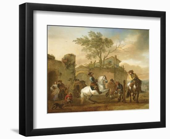 The Riding School, C.1668-Philips Wouwermans-Framed Giclee Print