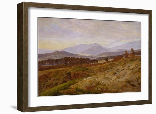 The Riesengebirge-Caspar David Friedrich-Framed Giclee Print