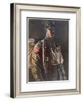 The Rifle Brigade, from British Artists at the Front, Continuation of the Western Front, Part…-Eric Henri Kennington-Framed Giclee Print