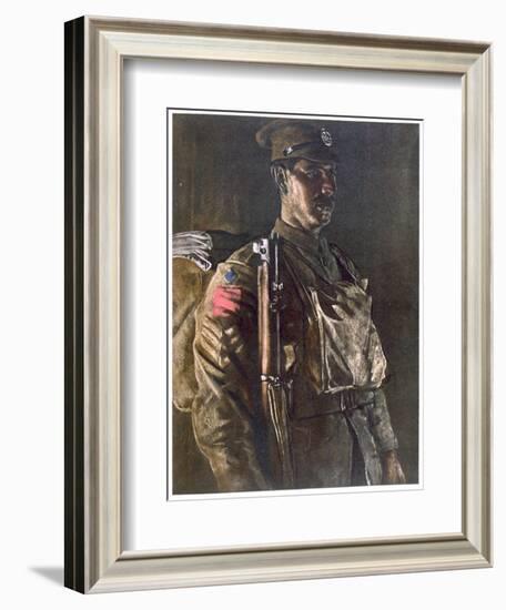 The Rifle Brigade, from British Artists at the Front, Continuation of the Western Front, Part…-Eric Henri Kennington-Framed Giclee Print