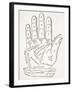 The Right Hand, Copy of an Illustration from 'Cerasariensis' by Tricassus, Nuremberg 1560-German School-Framed Giclee Print