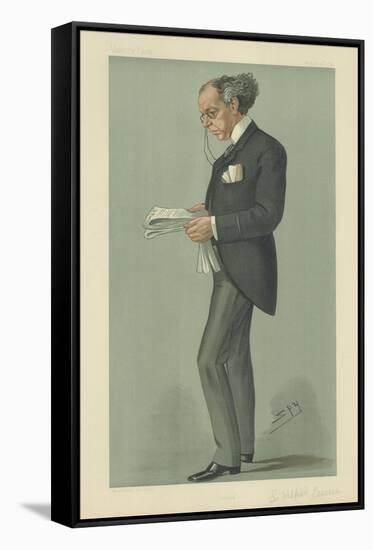 The Right Hon Sir Wilfred Laurier-Sir Leslie Ward-Framed Stretched Canvas