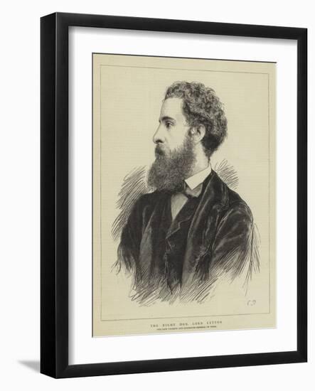 The Right Honourable Lord Lytton-null-Framed Giclee Print