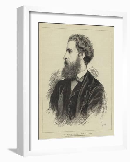 The Right Honourable Lord Lytton-null-Framed Giclee Print