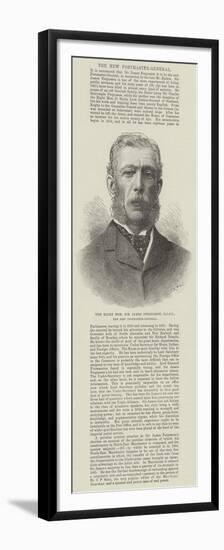 The Right Honourable Sir James Fergusson, Gcsi, the New Postmaster-General-null-Framed Premium Giclee Print