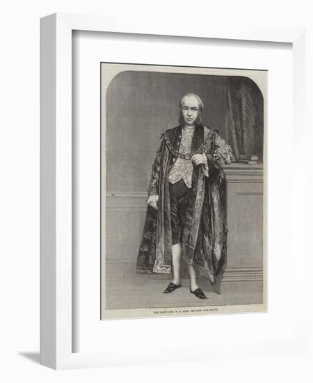 The Right Honourable W a Rose, the New Lord Mayor-null-Framed Giclee Print
