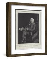 The Right Honourable W E Gladstone, Mp, in His Room at Downing Street-William Biscombe Gardner-Framed Giclee Print