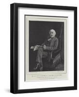 The Right Honourable W E Gladstone, Mp, in His Room at Downing Street-William Biscombe Gardner-Framed Premium Giclee Print