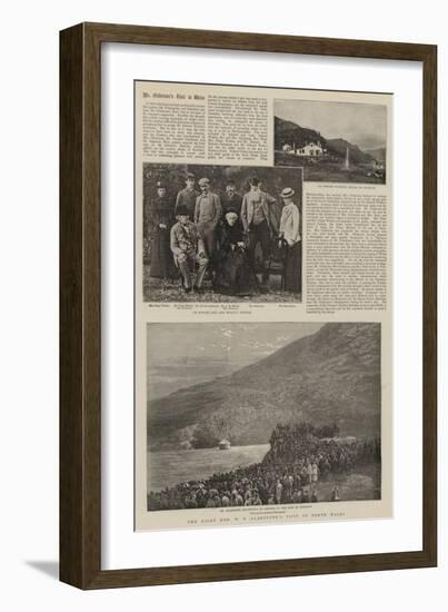 The Right Honourable W E Gladstone's Visit to North Wales-null-Framed Giclee Print