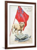 The Right Precedes the Force, French WWI Postcard, 1914-1918-null-Framed Giclee Print