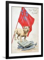 The Right Precedes the Force, French WWI Postcard, 1914-1918-null-Framed Giclee Print