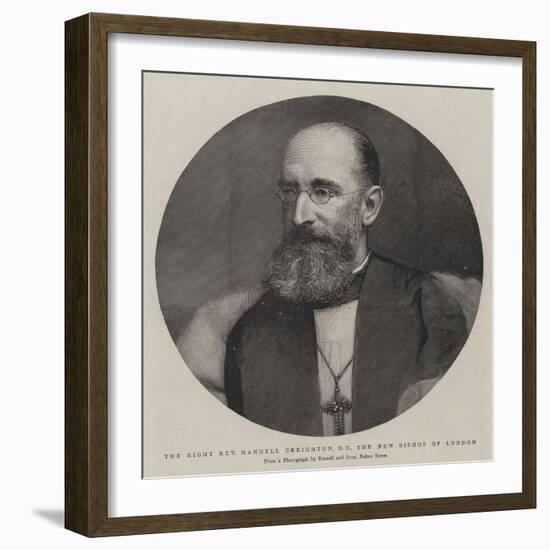 The Right Reverend Mandell Creighton, Dd, the New Bishop of London-null-Framed Giclee Print