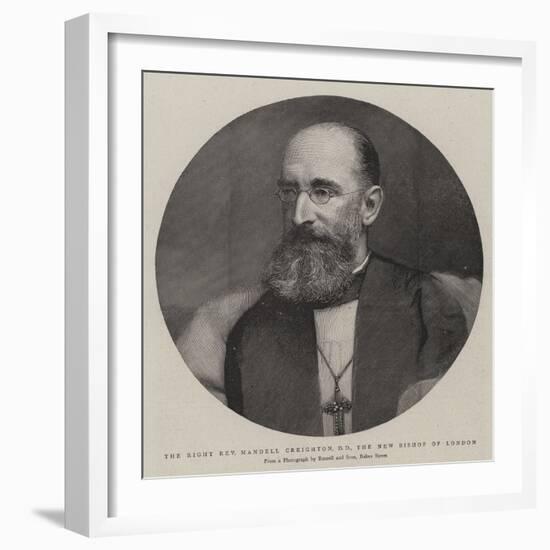 The Right Reverend Mandell Creighton, Dd, the New Bishop of London-null-Framed Giclee Print