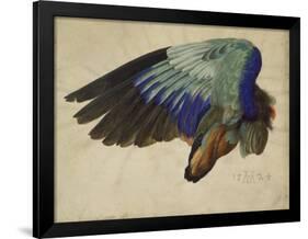 The Right Wing of a Blue Roller, 1524-Albrecht Dürer-Framed Giclee Print