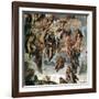 The Righteous Drawn up to Heaven, Detail from "The Last Judgement"-Michelangelo Buonarroti-Framed Giclee Print