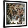 The Righteous Drawn up to Heaven, Detail from "The Last Judgement"-Michelangelo Buonarroti-Framed Giclee Print