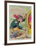 The Rights of Man, or Tommy Paine, the Little American Taylor, Taking the Measure of the Crown…-James Gillray-Framed Giclee Print