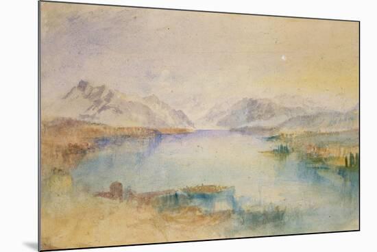 The Rigi, Lake Lucerne-J. M. W. Turner-Mounted Premium Giclee Print