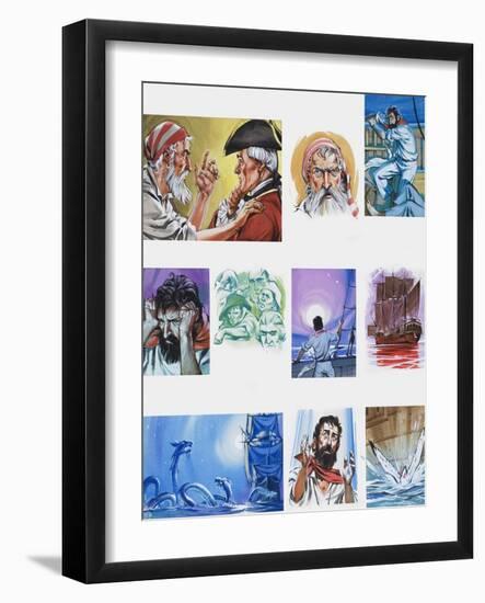 The Rime of the Ancient Mariner-Angus Mcbride-Framed Giclee Print