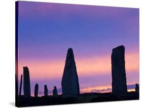 The Ring of Brodgar Standing Stones Orkney Islands Scotland-Peter Adams-Stretched Canvas