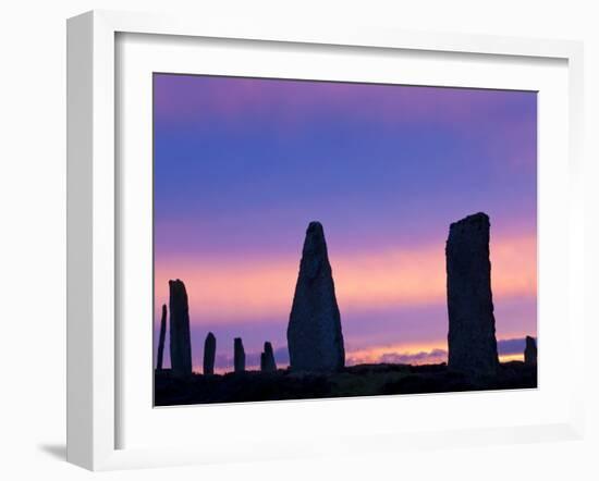 The Ring of Brodgar Standing Stones Orkney Islands Scotland-Peter Adams-Framed Photographic Print