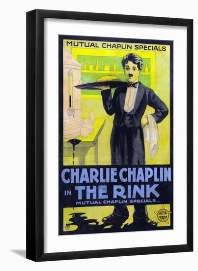 The Rink [1916], Directed by Charlie Chaplin.-null-Framed Giclee Print