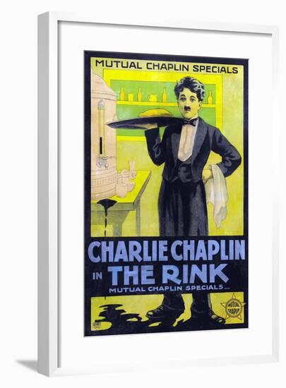 The Rink [1916], Directed by Charlie Chaplin.-null-Framed Giclee Print