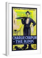 The Rink [1916], Directed by Charlie Chaplin.-null-Framed Giclee Print