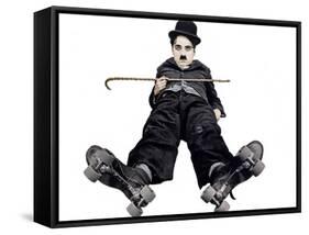 The Rink, Charlie Chaplin, 1916-null-Framed Stretched Canvas