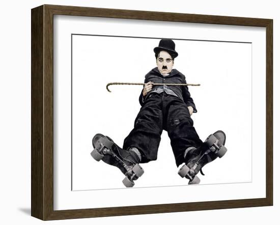 The Rink, Charlie Chaplin, 1916-null-Framed Photo