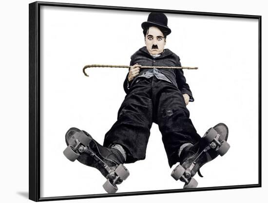 The Rink, Charlie Chaplin, 1916-null-Framed Photo