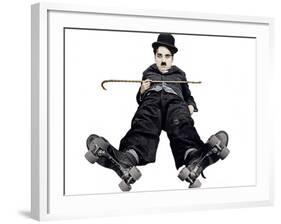 The Rink, Charlie Chaplin, 1916-null-Framed Photo