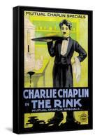 The Rink Movie Charlie Chaplin Poster Print-null-Framed Stretched Canvas