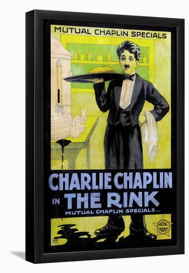 The Rink Movie Charlie Chaplin Poster Print-null-Framed Poster