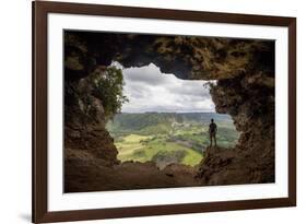 The Rio Grande De Arecibo Valley from Cueva Ventana Atop a Limestone Cliff in Arecibo, Puerto Rico-Carlo Acenas-Framed Photographic Print