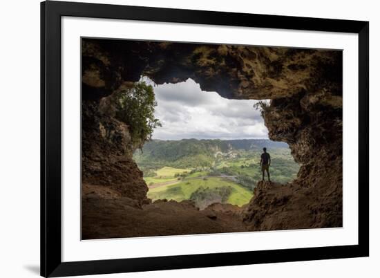 The Rio Grande De Arecibo Valley from Cueva Ventana Atop a Limestone Cliff in Arecibo, Puerto Rico-Carlo Acenas-Framed Photographic Print