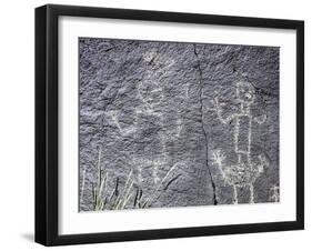 The Rio Grande petroglyphs, Native American, New Mexico, USA-Werner Forman-Framed Premium Photographic Print