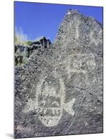 The Rio Grande petroglyphs, Native American, New Mexico, USA-Werner Forman-Mounted Photographic Print