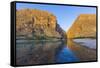 The Rio Grande River at Santa Elena Canyon, Big Bend NP, Texas, Usa-Chuck Haney-Framed Stretched Canvas