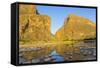 The Rio Grande River at Santa Elena Canyon, Big Bend NP, Texas, Usa-Chuck Haney-Framed Stretched Canvas