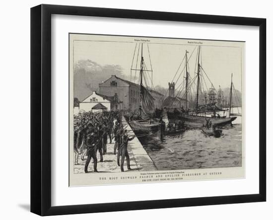 The Riot Between French and English Fishermen at Ostend-null-Framed Giclee Print