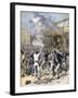 The Riot in Bordeaux, Aquitaine, 1891-Henri Meyer-Framed Giclee Print